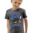 Blue 84 Montreal Canadiens NHL Officially Licensed Youth T-Shirt Ringspun Hockey Bite, Large Black