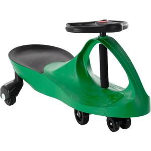 Wiggle Car Ride on Toy - No Batteries, Gears, or Pedals - Just Twist, Swivel, and Go - Outdoor Ride on for Kids 3 Years and Up by Lil' Rider (Green), Large