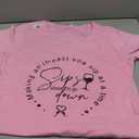 Womens Sips About To Go Down Making An Impact One Sip At A Time V-Neck T-Shirt, M