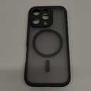 TOCOL for iPhone 16 Pro Case, Full Camera Protection, Compatible with Magsafe, Drop Protection, Translucent Magnetic Matte Phone Case for iPhone 16 Pro 6.3 inch (Black)