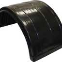 Buyers Products 8590245 Black Poly Fender For Trucks With 22.5 to 24.5 Inch Dual Rear Wheels, Lightweight, Dent Resistant
