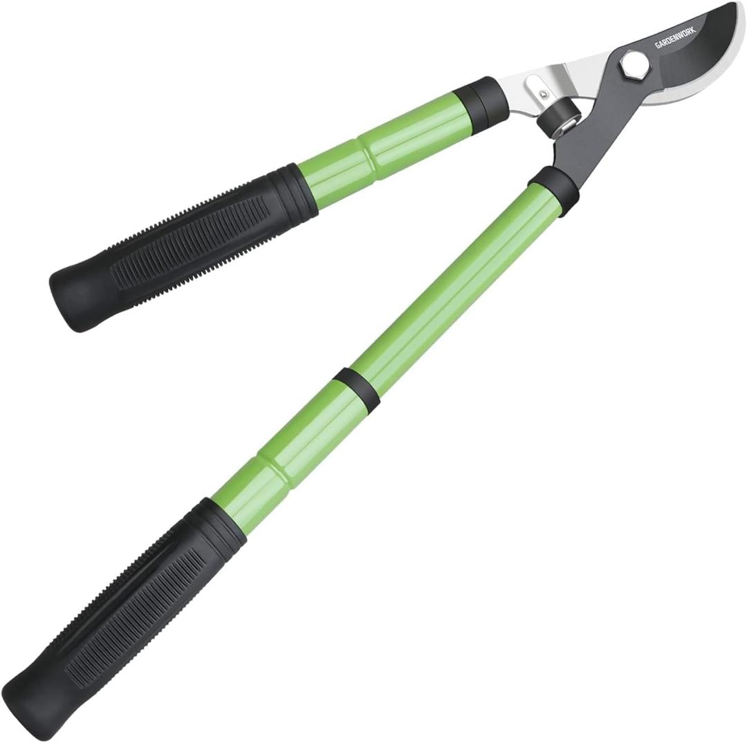 GARDENWORK 16-24" Loppers for Tree Trimmer Heavy Duty,Tree Branch Cutter,Extendable Tree Trimmer with SK5 High Carbon Steel Blade,Garden Shears with 1.6"Cutting Capacity