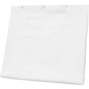 Zerodeko Long-Lasting Waterproof Bath Curtain Plain Shower Curtain in Polyester Modern Look Ring Holes