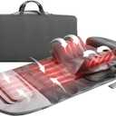 Klug Stretching Massager Ultra, Effortless auto-Stretching Mat, Ease Back & Neck Pain with 3 Intensity Levels 7 Exceptional Programs, 2 Levels of Heat Function, Foldable & Portable Design