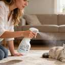 Pet Odor Neutralizer Spray for Dog and Cat Urine - 16.9oz Plant-Based Enzyme Cleaner - Professional Strength Deodorizer for Carpet, Furniture and Litter Box - Unscented
