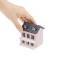Miniature Cottage for Dollhouse Accessories Desktop Decor Wooden Mini House Storage Decoration Ornament Nice Present for Miniature Lovers (Pink)