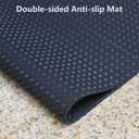 Double-Sided Non Slip Mat for Stepper Exercise Machine & Under Desk Mini Elliptical Exercise Equipment, Small Workout Floor Protection Mat for Seated Pedal Exerciser, Indoor Cycling Bike