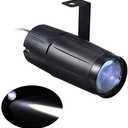Lixada Pinspot Light 10W LED Spot Stage Lights Mini Beam Track Lighting Fixture for Family Party Home Decoration Bar Club Pub DJ Show Concert Wedding - White