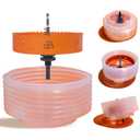 6 Hole Saw for Recessed Lights, 6 Inch Hole Cutter with Dust Bowl Catcher for Led Recessed Lighting 6 Inch and Wood Metal Drywall, Bi-Metal Construction