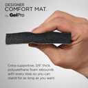 NewLife by GelPro Anti-Fatigue Designer Comfort Kitchen Floor Mat, 20"x32", Grasscloth Pecan Stain Resistant Surface with 3/4 Thick Ergo-Foam Core for Health and Wellness