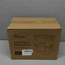 Criusia 2 Set Pantry Organizers and Storage with Bamboo Lids, Stackable Clear Bins for Onion, Potato, Fruit, Vegetables, Trash Bag Dispenser, Kitchen and Under Sink Organizer (2 Pack Large)