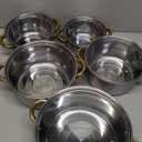 Dockorio Stainless Steel Cookware Set 10 Pieces Cooking Pots and Bowls Soup Kitchen Gas Induction Universal