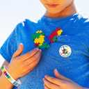 60 Pcs Autism Awareness Accessories Bulk Include 30 Puzzle Pieces Bracelet Silicone Wristband and 30 Button Badges Pins Special Autism Education for Adult Teens Motivational Party Supplies (Blue)