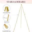 Easel Stand for Sign 63'' Art Easels for Display Wedding Welcome Poster Stand Portable Floor Metal Easel Gold 2 Pack