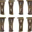 Brick Clips - 8 Pcs Heavy Metal Wall Hangers for 2-1/4 to 2-3/8 Inch Bricks, Ideal for Outdoors & Home Decor