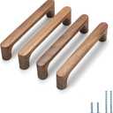 Walnut Round 5 in 6 pcs Wooden Drawer Pulls Handle pulls for cabinets Kitchen Cabinet Drawer pulls Cabinet Door