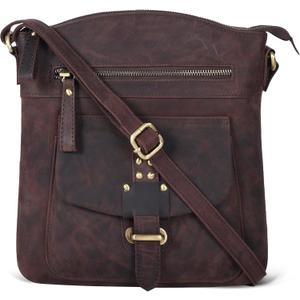 Oak Leathers Leather Crossbody Bag For Women With Adjustable Sling Strap - Medium Size Crossover Shoulder Handbag Purse