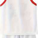 Kids Basketball Jerseys 23# for Kids Sports Tank Top and Shorts Boys Girls 2-14 Years