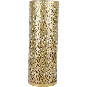 Metal Round Umbrella Stand Rack,Free Standing Umbrella Holder Bin, Canes Walking Sticks Holder for Entryway, Home, Office, Gold (1 Pack-Round)