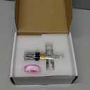 3-Way Thermostatic Mixing Valve, DN15 Temperature Control Bathroom Faucet and Shower Water Mixer Valve G1/2 NPS Male Connections,Chrome