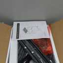 Furologee Kitchen Bakers Rack with Power Outlet, Microwave Oven Stand with Storage 4 Tiers, Coffee Bar Table with 6 S Hooks, Kitchen Storage Shelf Rack for Spices, Pots,Black (22inch)