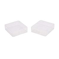 2 Plastic Box 7x7, 7x9,5