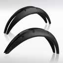 AUTOZENSATION Flares Black Durable Extra Wide Body Kit Wheel, 4PC Front + Rear Universal Flexible Car Fender