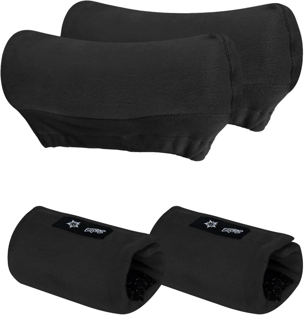 SPRING SEAON Underarm Crutch Pads, Velvet Padded Crutches Covers Non Slip Padding Cushion Crutch Accessories black