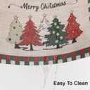 Christmas Table Runner with Classic Christmas Elements Designed, Arbitrarily Cropped Xmas Decorative Farmhouse Table Decorations for Home Party Decor 12x94 Inch (Beige2)