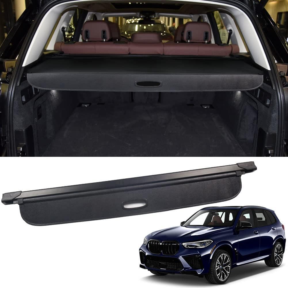 Marretoo for BMW X5 Cargo Trunk Cover 2019 2020 2021 2022 2023 2024 for BMW X5 Accessories Upgrade Version Black Retractable Trunk Cover Security Shield Shade