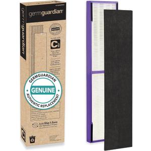 Germ Guardian FLT5250PT True HEPA Genuine Air Purifier Replacement Filter C, with Pet Pure Treatment for GermGuardian AC5250PT, AC5000E, AC5300B, AC5350W, AC5350B, CDAP5500, and More