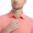 M MAELREG Mens Golf Shirts Moisture Wicking Dry Fit Business Casual Stretch Jacquard Short Sleeve Golf Polo Shirts for Men (XXL)