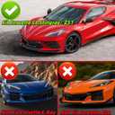 STSEV01 Front Lip Spoiler for Chevy Corvette C8 2020-2026 Accessories | (for Stingray, Z51, LT, LZ), 3PC Splitter Body Kit, Drill Mount, PP Build, Sport Bumper Upgrade, Gloss Black Finish
