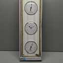 La Crosse Clock BBB86064 25" Beadboard Quartz Clock with Temp and Humidity