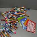 Crtiin Assorted Colors of Bingo Game Cards and Daubers Set Includes Bingo Paper Game Cards and Dot Markers Supplies for Family Gathering Activity, Large Groups, Parties, Games Night (1.28 oz)