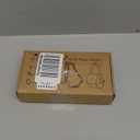 Rattan Toilet Paper Holder, Boho Rope Wood Hanging Tissue Rolls Paper Holder Wall Mounted, Rustic and Natural Unique Bathroom Accessories with Self-Adhesive Seamless Screw (Twisted Hemp Rope)