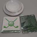 durony 73 Pieces Golf Party Supplies Include Golf Plates and Napkins Green Grass Field Plastic Tablecloth Golf Disposable Tableware Set for Sports Theme Party Supplies Birthday Serve 24 Guests