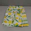 Lemon Placemats Set of 6 Summer Placemats Yellow Lemon Themed Table Place Mats 12x18 Inch for Kitchen Dining Room Table Farmhouse Summer Fall Decorations (Lemon A)