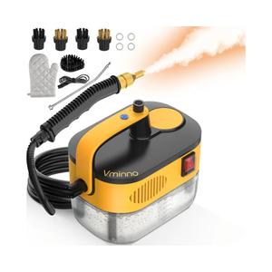 Heavy Duty Steam Cleaner for Home, 15s Fast Heating & 1.2L Tank Steam Cleaner with 11Piece Accessories, 6Level Adjustable Steamer for Cleaning Grout, Tile, Steamer for Car Detailing