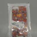 Fall Phone Case for iPhone 14 Plus Cute Clear Autumn Pumpkin Leaves Acorns Case 6.7", Aesthetic Halloween Pattern Print Design Cover Shockproof TPU Hard PC Back Protection Girls Women Funda