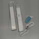 Gritin 10.2inch Under Cabinet Lighting Rechargeable 2 Pack- 3 Color Temps&5 Level Brightness, Super Bright, 4 Modes, Motion Sensor, Long Lasting - Easy Installation Magnetic Under Closet Lights (Silver)