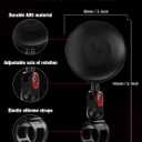 Scooter Rear-view Mirror Compatible with Ninebot by Segway All KickScooters MAX G30 G2 G3 ZT3 Pro GT3 F3 E3(Except Air T15), Adjustable Wide-Angle Vision Rearview Mirrors Original Accessories 2-Pack