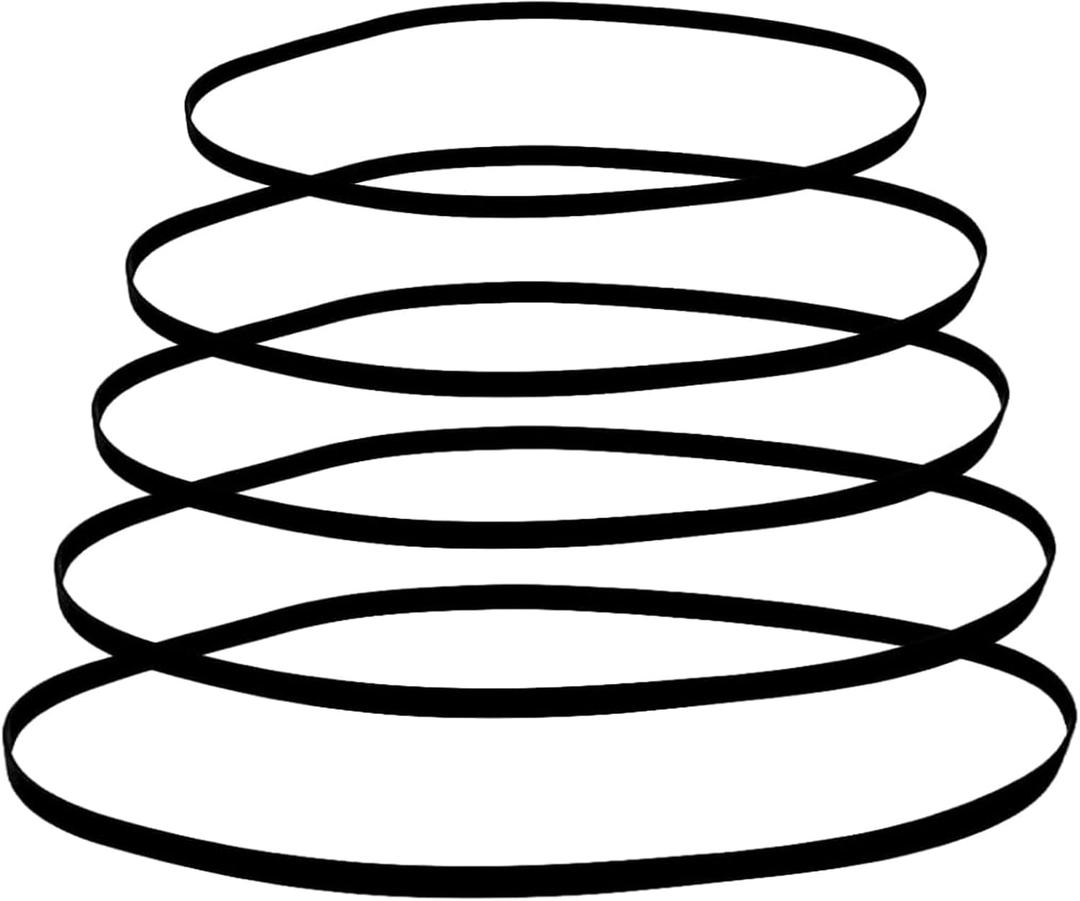 5 x 5 Pieces of 5 Sizes Turntable Belt Turntable Belts,Record Player Belt,Turntable Belt Replacement,Different Specifications Machine Recorder Rubber Belt for Repair Replacement Maintenance