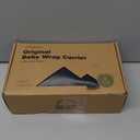 KeaBabies Baby Wrap Carrier - All in 1 Original Baby Carrier Newborn to Toddler Sling, Easy to Wear, Hands Free Bonding, Lightweight, Breathable Infant Wraps (Trendy Black) (One Size (Pack of 1))