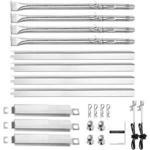 Grill Replacement Parts for Charbroil Performance 4 Burner 463365021 463365522 463352521, 5 Burner 463450022 463448021 463451022, G325-0002-W1 G327-2100-W1, 15.5 Heat Plate, 15.3 Burner, Igniter