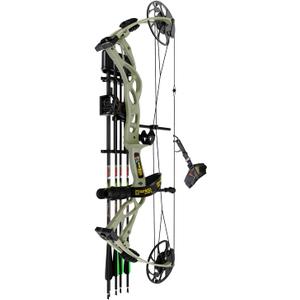 Sanlida Dragon X9 Ready to Hunt Compound Bow Kit for Adults, Archery Hunting Bow Package with 11 Carbon Arrows, Adjustable up to 70 lbs, No Bow Press Needed, Right Hand Only