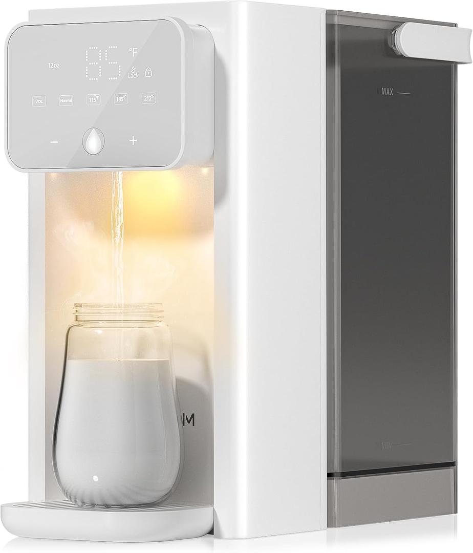 Instant Hot Water Dispenser for Quick Heating & Dispense,Adjustable Temperatures & 3 Water Volume Dispense, Removable 100 Ounce 3L Water Tank Capacity, BPA Free