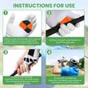 Golf Training Grip Aid - Ergonomic Silicone Golf Swing Trainer Tool Posture for Swing Improvement & Grip Support - Golf Aid for Indoor/Outdoor Practice