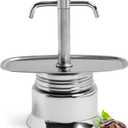 Kings County Tools Double Spout 2 Cup Coffee Maker - Stainless Steel Stovetop Espresso Maker - Italian Coffee Machine for Espresso, Cappuccino, and Mocha - Portable Brew Pot for Home or Camping (Chrome)