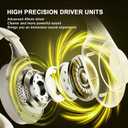 Gaming Headset for PS5 PS4 PC, Wired Headsets with 7.1 Surround Sound, H-7 Gaming Over Ear Headphones with Noise Cancelling Flexible Mic Memory Earmuffs, for PC/PS5/PS4/XboxSeries X/S/Switch (White) (Beige)